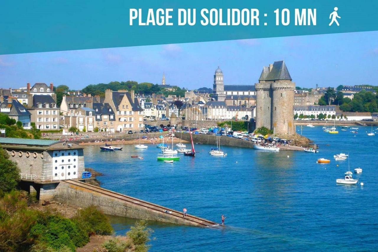 Solidor appartement St Malo vue sur mer proche FERRY Saint-Malo Exterior foto